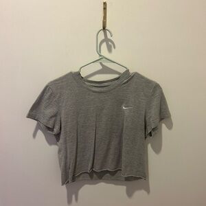 Nike Women's Gray Crop Top